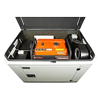 Генератор A-iPower A9000EAX в супертихом зимнем кожухе 1400SS RAL 7035