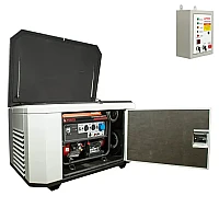 Генератор A-iPower A6000EAX в супертихом зимнем кожухе 1400SS RAL 7035 + блок автозапуска A-iPower 230 В, 50 А