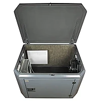 Бензиновый генератор FUBAG BS 9000 A ES в тихом зимнем кожухе 1200 RAL 7024