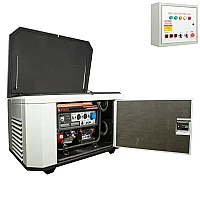 Генератор A-iPower A9000EAX в супертихом зимнем кожухе 1400SS RAL 7035 + блок автозапуска A-iPower 230В/400В 100А 8 ПИН